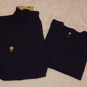 Women's navy scrub set